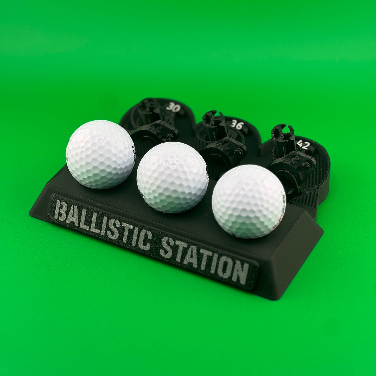 Limited Ballistic Station – Golf Ball & Tee Holder for Golf-Simulators