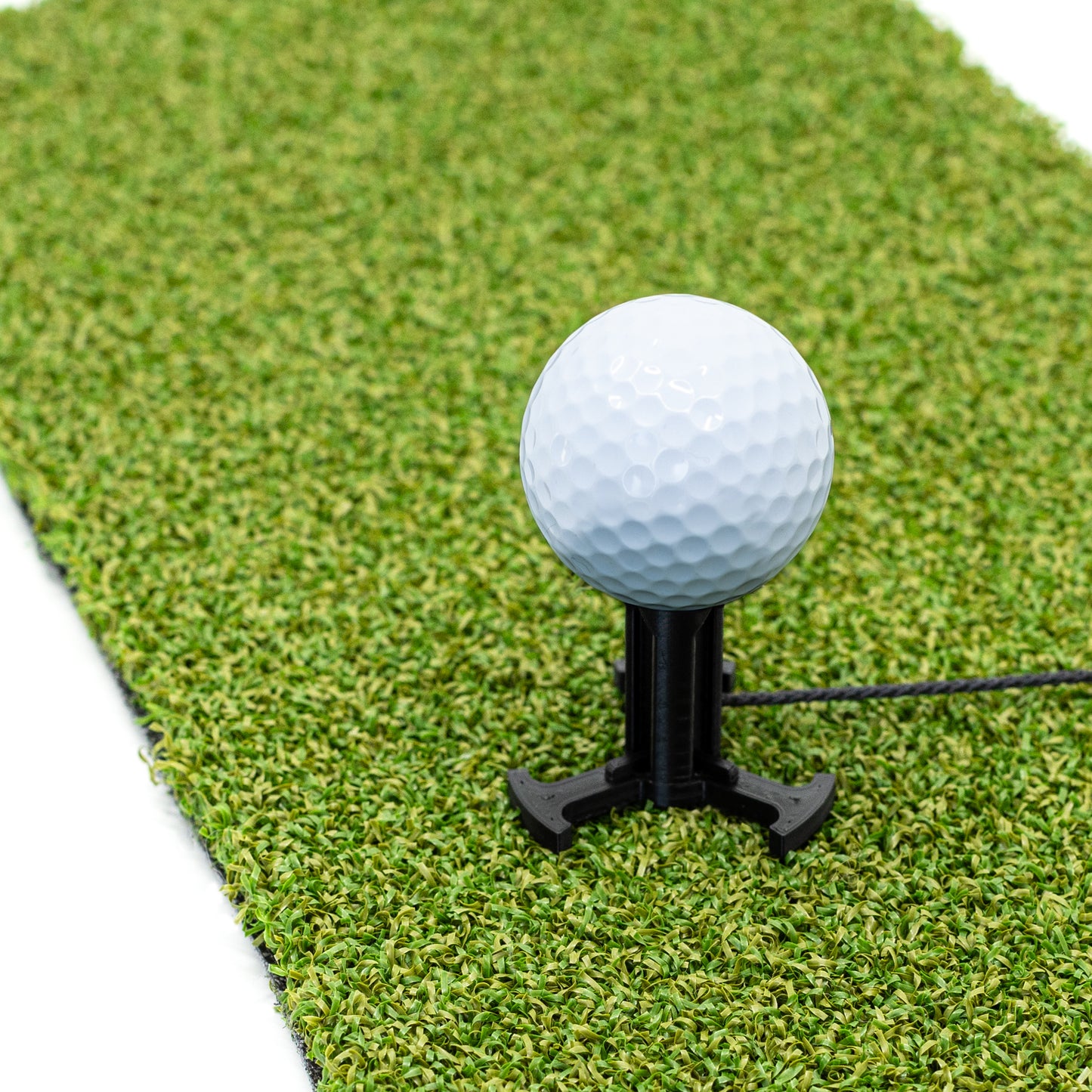 |Black |Golf simulator Tee in different sizes |mat tee |Golf mat tee |golf rubber tee |tee with rope and hook