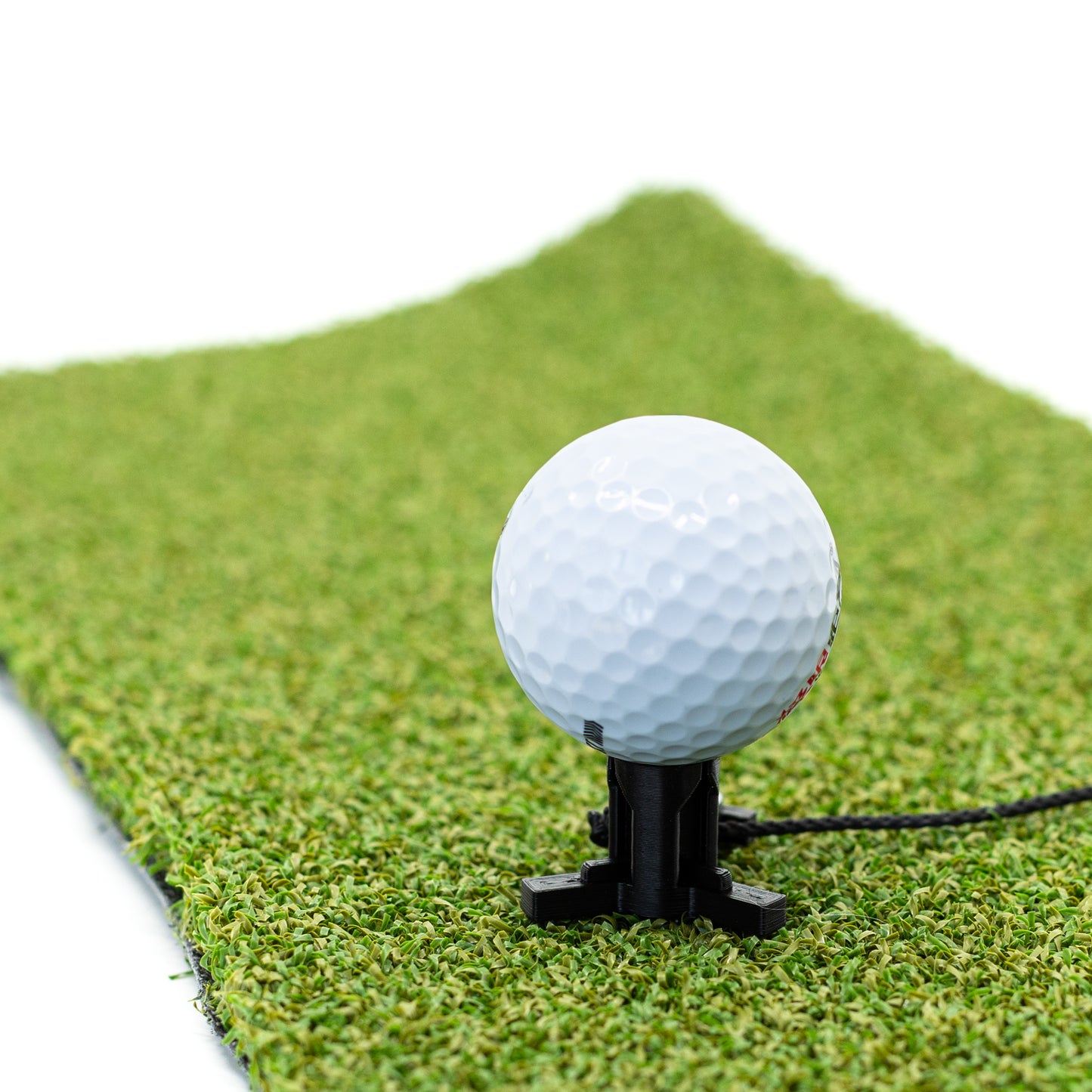 |Black |Golf simulator Tee in different sizes |mat tee |Golf mat tee |golf rubber tee |tee with rope and hook