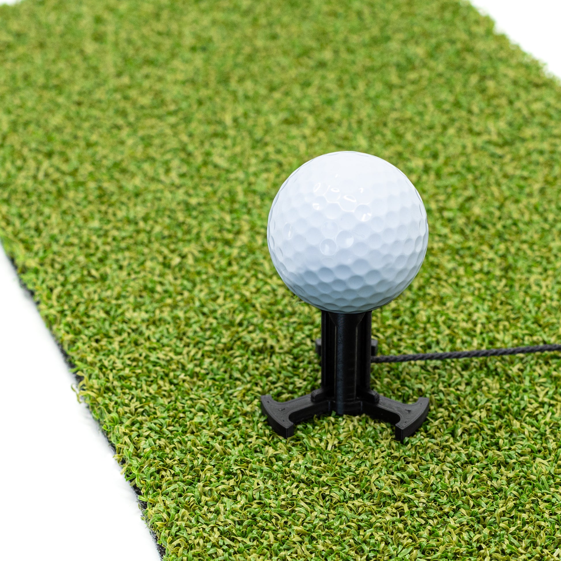 |Black |Golf simulator Tee in different sizes |mat tee |Golf mat tee |golf rubber tee  |tee with rope and hook